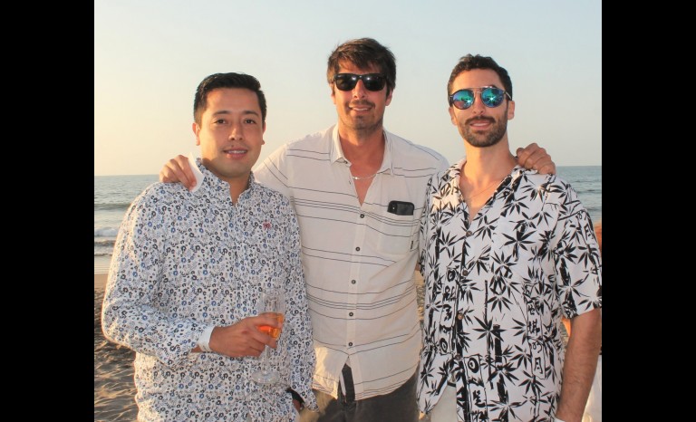 Marcos Valdivia, Tomás Joannon y Tomás Castro.