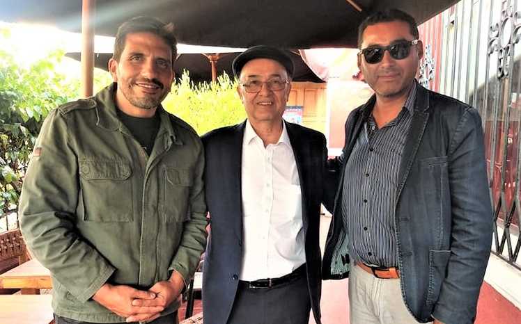 Cristián Brito, Omar Monroy y Benjamín León.