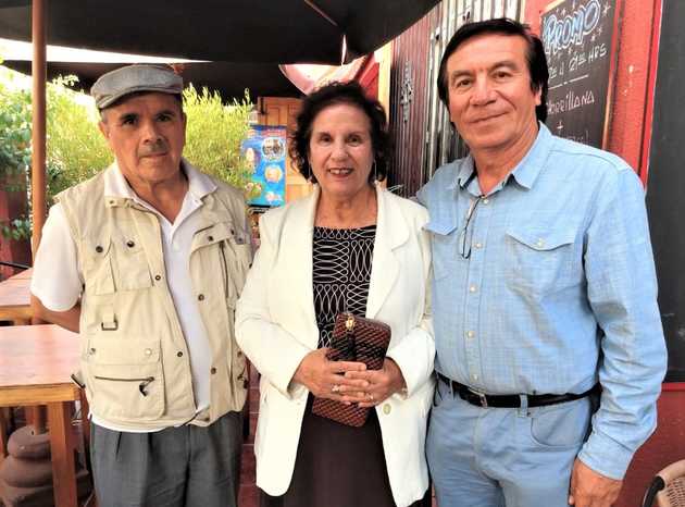 Ricardo Ponce, Julia Pinto y Pablo Godoy.