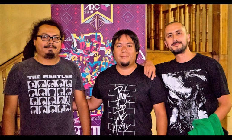 Alfonso Godoy, Gabriel Contreras y Jorge Albarnez.