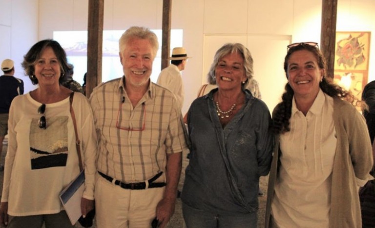 María Ester Rodríguez, Valentín Magallanes, Gladys Soto y Daniela Serani, directora ejecutiva Bodegón Cultural de Los Vilos.