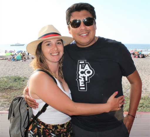 Andrea Barahona y Víctor González.