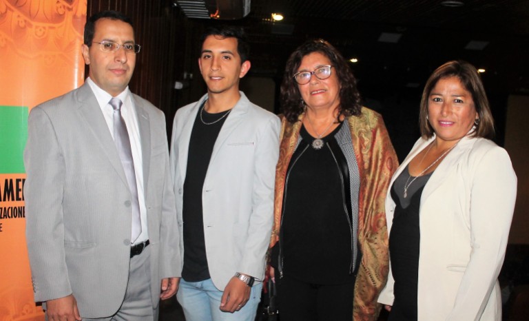 Ahmed Ait Belaid, Diego Gómez, Ximena Lobos y Pilar Pérez, del Centro Mohammed VI de Coquimbo.