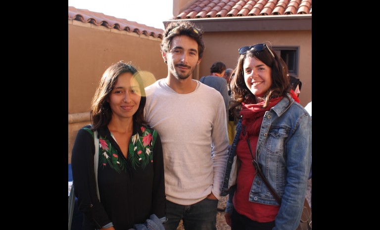 Natalia Maureira, Nestor Toledo y Marie Elhuyar.