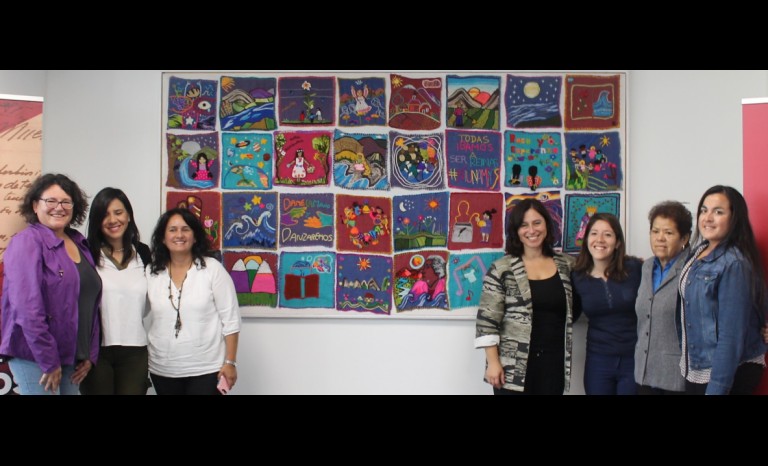 Alejandra Hernández, Ximena Sobarzo, Cecilia Santos, Claudia Suárez, Graciela Valdivia, María Saavedra y Maureen Rodríguez.
