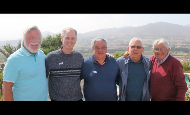 Mark Waite, Michael Brady, José Luis Fernández, Ted Stevens y Pedro Velis.