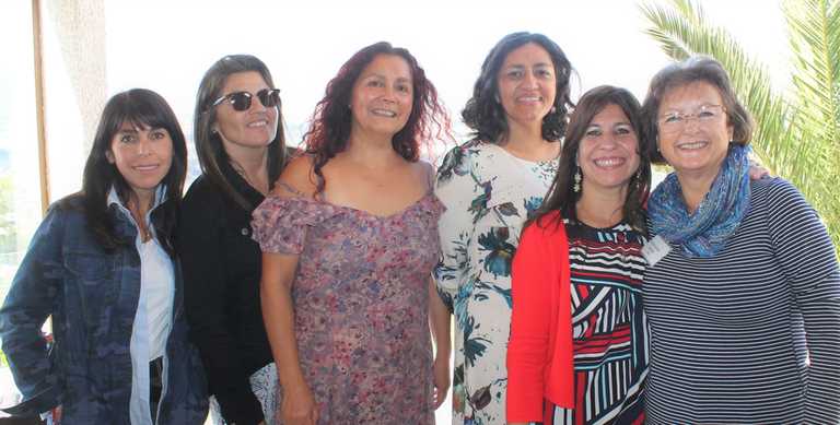 Carolina Alcayaga, Luz María Pérez, Ana María Arancibia, Lorena Flores, Ivonne Juhasz y María Luisa Arroyo.