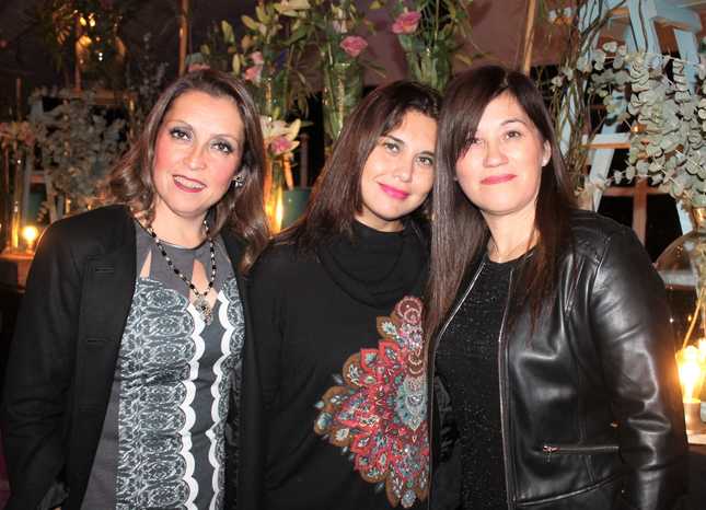 Karina Flores, Luisa Vargas y Sandra Álvarez.