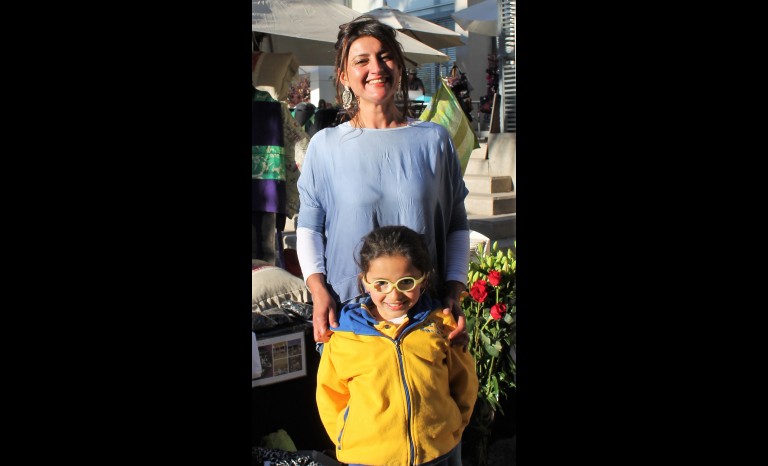 Susana Masman con su hija María Ignacia Vásquez.