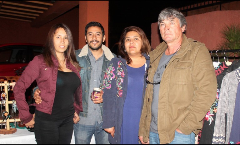 Valeska Santelices, Yory Flores, Ana María González y Guillermo Wegertseder, de Brujas del Elqui.