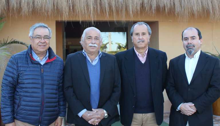Jorge Contador, CIDERE; Roberto Jacob, alcalde de La Serena; Luis Moncayo, UCN, y Jaime Muñoz, Minera Altos de Punitaqui.