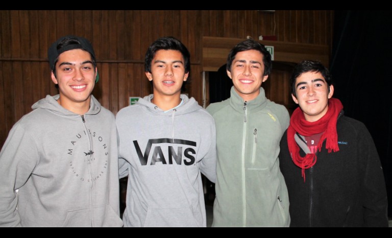 Martín Zuvic, Fabrizio Matta, Pablo Concha y Diego García.