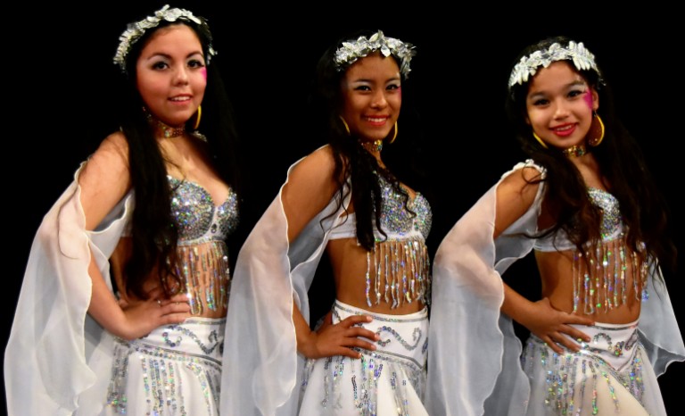 Angélica Robles, Fiorella Cabrejos y Fernanda Gallegos.