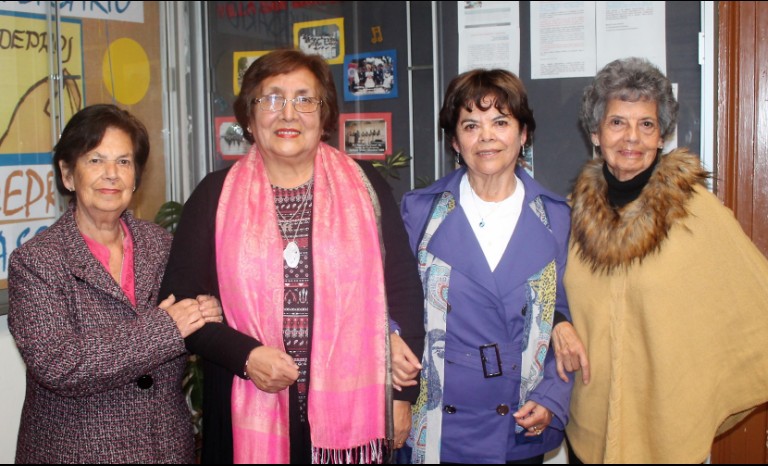 Matilde Godoy, Amalia Madina, Adela Villegas y Elba Carmona.