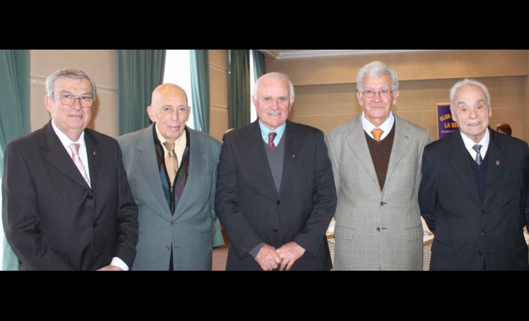 Óscar Guerra, Pedro Espinoza, Giovanni Albertini, Samuel Poblete y Arnoldo Madrid.