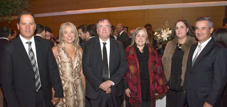 Francisco Puga, Carla Albertini, Juan Pablo Torres, María de los Ángeles Mozó, María Carolina Mozó y Jorge De la Jara.