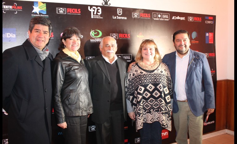 Percival Madero, Gertrudis Prato, Roberto Jacob, Carol Davies y Cristian Galleguillos.