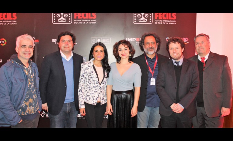 Boris Quercia, Juan Manuel Fuenzalida, diputado; Isabel Correa, seremi de las Culturas, las Artes y el Patrimonio; Nathalia Aragonese, Luis Dubó, Juan Carlos Silva, subsecretario de las Culturas, las Artes y el Patrimonio; y Juan Luis Caradeuc, jefe de Gabinete de la seremía.