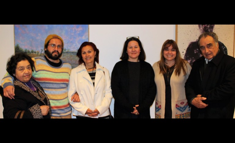 Dana Carmona, Luis López, Natacha Fajardo, Yessica Delaigue, administradora Centro Cultural Palace; Marcia Rojas, encargada Casa de la Cultura de Coquimbo; y Fernando Herrera.