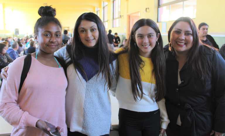 Liah Peña, Nancy Díaz, Antonella González y María Paz Aliaga.