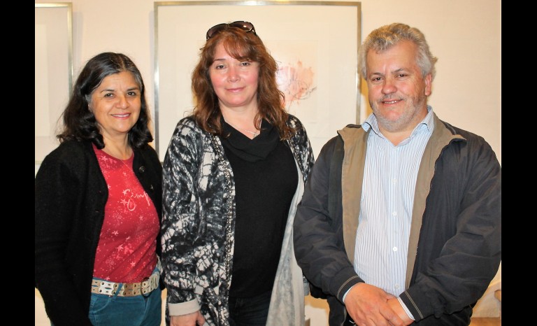 Cristina León, Ingrid Bacigalupo y Juan Macchiavello.