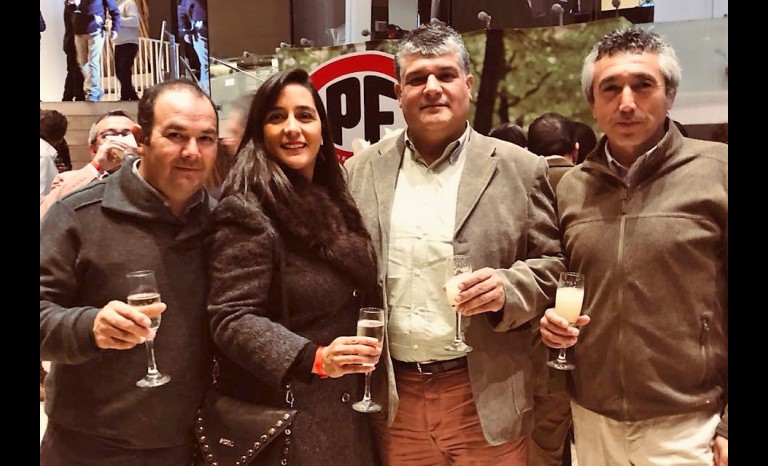 Jorge Araya, Mariana Carvajal, Gino Scola y José Rojas.
