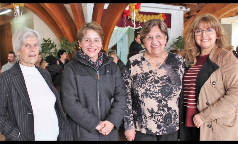 Mónica Donoso, Claudia Cabrera, María Cristina Carrillo y Maritza Quilodrán.