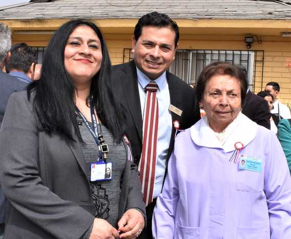 Carla Ahumada, Jorge Hurtado y Nancy Vega.