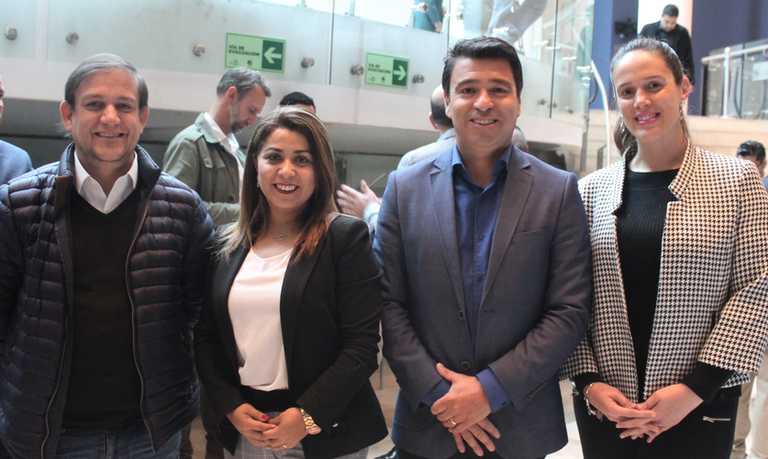 Gregorio Rodríguez, director regional Corfo; Dinka Herrera, directora regional Prodemu; Marco Antonio Sulantay, Core, y Daniela Norambuena, secretaria ejecutiva Sociedad Agrícola del Norte.