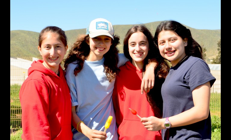 Catalina Muñoz, Zoe Page, Antonella Prato y Sofía Seguel.