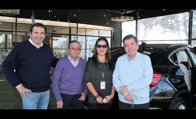 Marcos Carrasco, Napoleón Eventos; Jaime Álvarez, Camila González, ejecutiva de Ventas BMW La Serena; y Fernando Bravo.