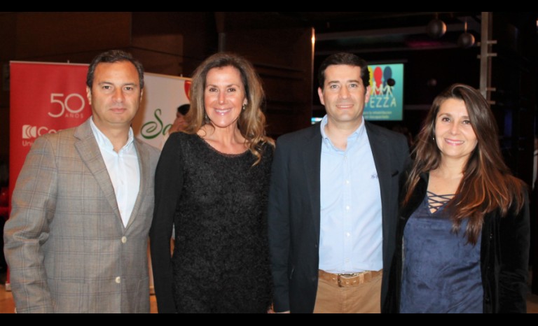 Raimundo Osorio, Marcela Geisse, Bladimir Espinoza y Viviana Herrera.