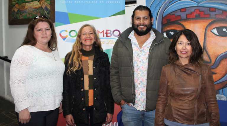 Ivonne Araya, Luz Valenzuela, Boris Ireland y Rina Araya, equipo Casa de las Artes del Departamento de Cultura Municipalidad de Coquimbo.