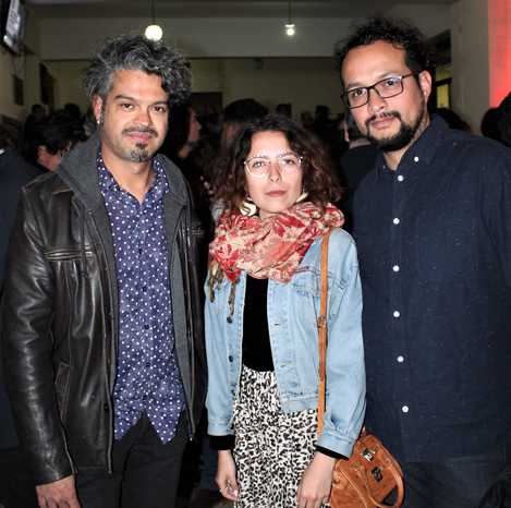 Jorge Donoso, Francisca Ortega y Leandro Herrera.