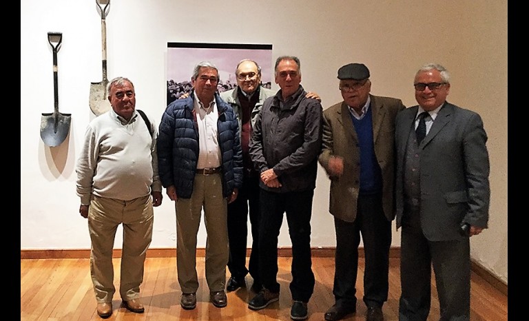 Adán Cruces, ex funcionario del Instituto de Educación Rural; Raúl Piña, Jorge Pinto, Premio Nacional de Historia; Rodrigo Iribarren, director Museo Histórico Presidente Gabriel González Videla; Patricio Cerda y Hernán Cortés,  historiador docente Universidad de La Serena.