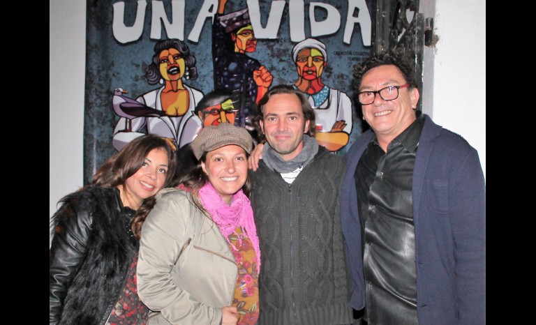 Erika Gajardo, Paula Fellenberg, Fernando Villa y Omar Prasthan.