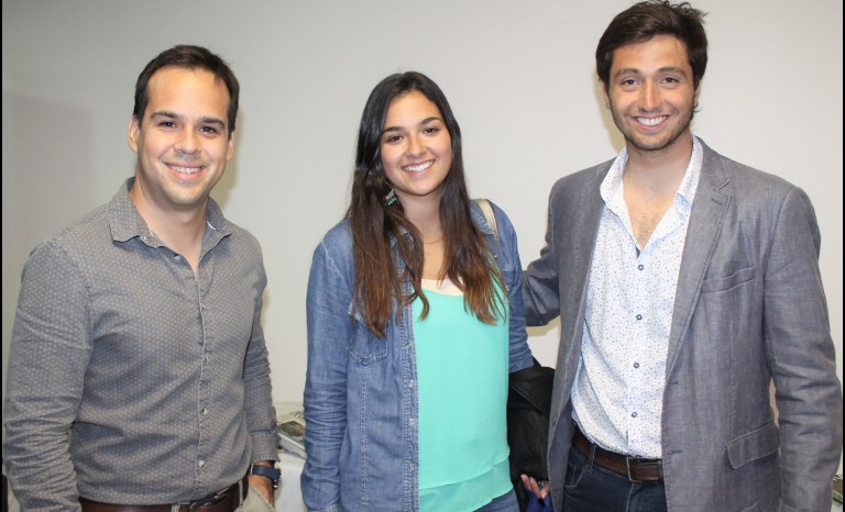 Ignacio Rodríguez, Camila Hidalgo y Matías Hidalgo.