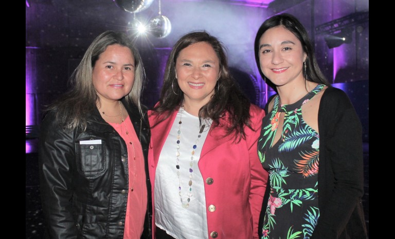Paola Bortolotti, Tatiana Cárdenas y Consuelo Gayoso.
