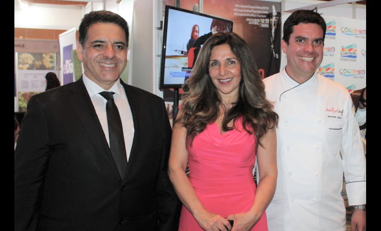 Patricio Reyes, administrador municipal de Coquimbo; Patricia Villena y Sebastián Salas.