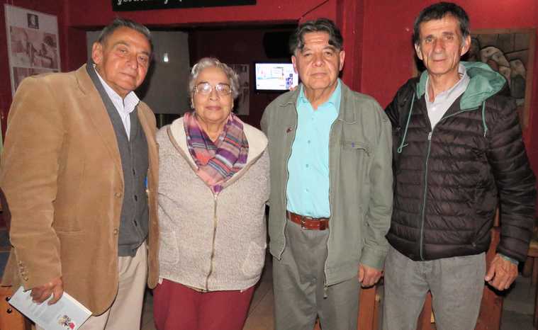 Héctor Hernán Herrera, Irene Machuca, Arturo Volantines y Hugo Herman Aguilera.