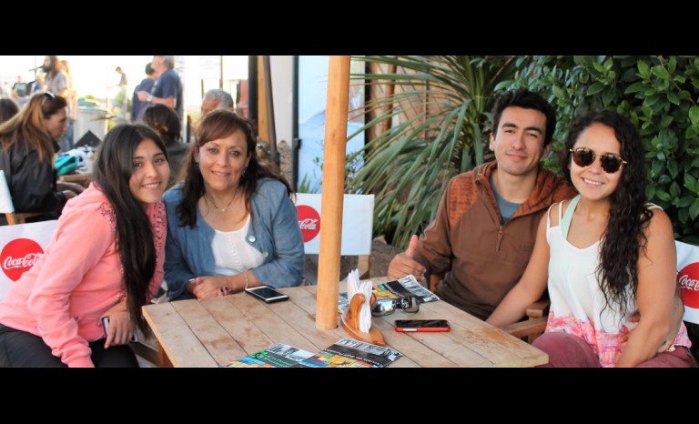 Alison Gutiérrez, Jessica Araya, Andrés Valdés y Tania Gutiérrez.