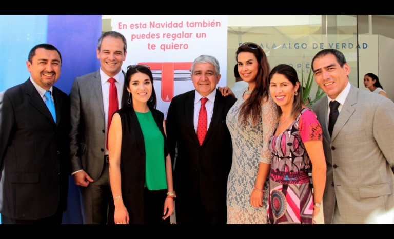Esteban Nilo, jefe de Operaciones Open Plaza; Mauricio Ortiz, gerente general Open Plaza; Valery López, ejecutiva Open Plaza Ovalle; Claudio Rentería, alcalde de Ovalle; Gabriela Dictter, jefe comercial y Marketing Open Plaza; Constanza Cossio, gerente de Marketing Open Plaza; y Luis Auad, subgerente Open Plaza Ovalle.