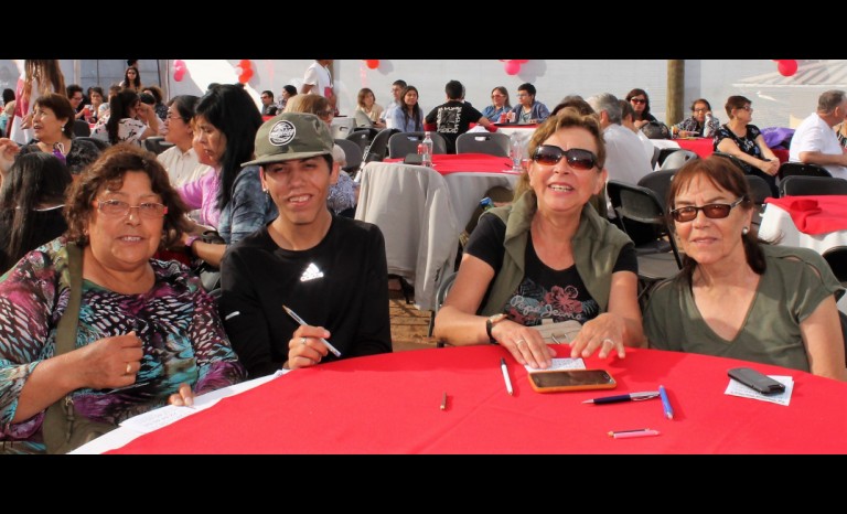 Eliana Ríos, Douvan Huerta, Marlene Azócar e Irene Meléndez.