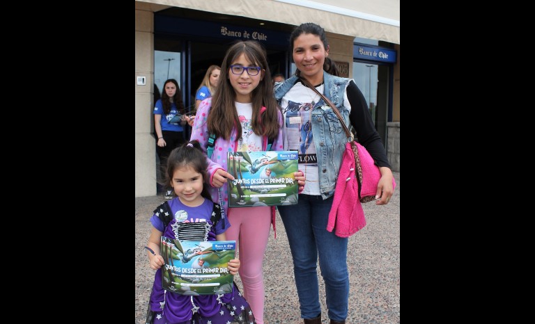 Florencia Olivares, Antonieta Del Valle y Jobanna Santander.