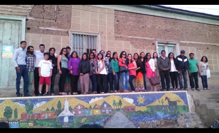 Inauguración del Mural de Tapitas Pueblo Las Rojas