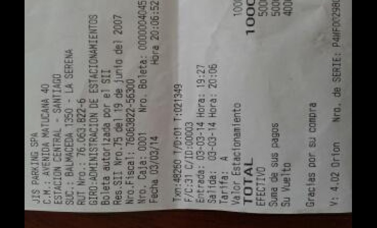 Cobro estacionamiento supermercados
