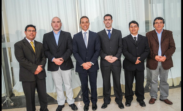 Álvaro Fecci, David Gómez, Pablo Argandoña M., Sebastián Victoriano, Fernando Tapia y Delfo Muñiz.