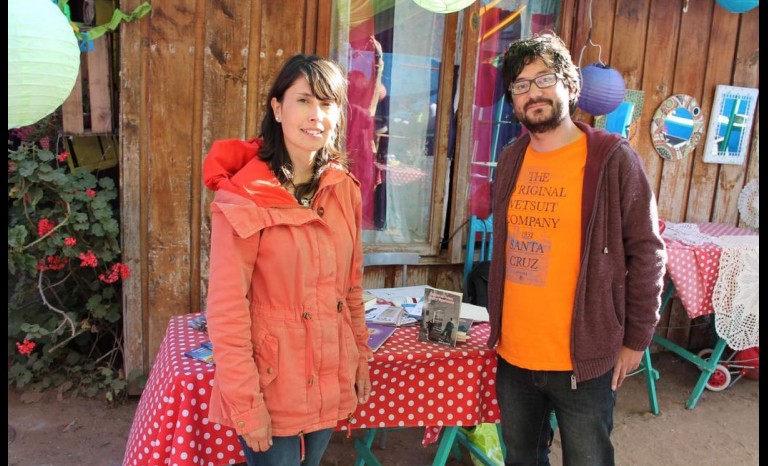 Ana Mercado y Andrés Bilavel, escritor.