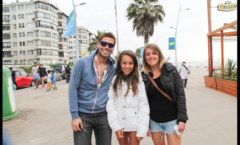 Claudio Rosende, Florencia Ríos y Macarena Johnston.