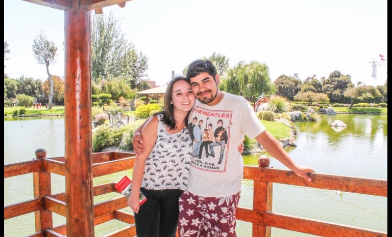 Fernanda Garrido y Matías Pradenas.